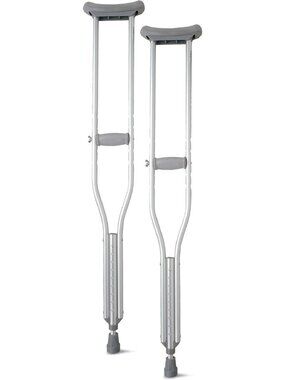 Lightweight Aluminum Crutches for Kids & Adults, 300 LB Capacity, Adjustable